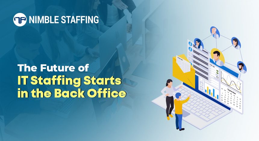 IT staffing automation dashboard with invoices and analytics